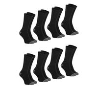 Athena - Lot de 8 Paires de Mi-Chaussettes Homme Ecopack - Coton et Polyester, Maille Fine et Douce - Respirantes, Antichoc, Pointes et Talons Contrastés - Label OEKO-TEX® Standard 100