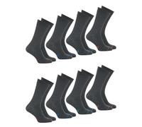 Athena - Lot de 8 Paires de Mi-Chaussettes Homme Ecopack - Coton et Polyester, Maille Fine et Douce - Respirantes, Fantaisies, Pointes et Talons Contrastés -Label OEKO-TEX® Standard 100