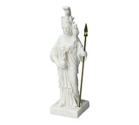 Athena Minerva Statue de la déesse grecque romaine en fonte d'albâtre 16 cm