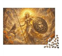 Athéna - Mythologie Grecque Puzzle en Bois 500 Pièces Adultes Et Enfants,Casse-tête,Jeu Éducatif,Bois,Premium,Dès 14 Ans,Déco Murale, Anti-Stress,Détente,Défi (52x38cm)
