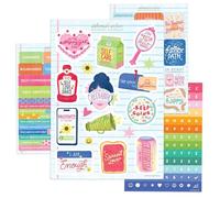 Athena’s Atelier - Stickers Note-to-Self pour vision board - 4 planches, 200+ autocollants d’affirmation mats pour bullet journal et agenda