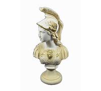 Athena Sculpture Buste Minerva Déesse grecque antique Big Tour de poitrine patiné vieilli