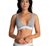 Athena - Soutien-Gorge Femme Easy Color - Soutien-Gorge Triangle à Coques Amovibles, sans Armatures - Coton Modal Ultra Doux - Oeko-TEX - Noir, 3 (S), Gris Chine, L