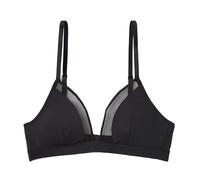 Athena Soutien-Gorge Femme Tulle-Triangle sans Armatures-Microfibre Ultra Douce, Respirante et Extensible-Style Graphique, Noir