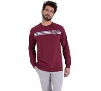 Athena Sport Chiné 7P80 Ensemble de Pijama, Bordeaux/Gris, 4/L Homme