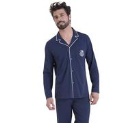 Athena Winter 7P97 Ensemble de Pijama, Haut Marine/Bas Marine, XXXL Homme