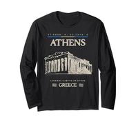 Athènes Acropole Voyage Vintage Manche Longue