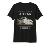 Athènes Acropole Voyage Vintage T-Shirt Haut de Gamme
