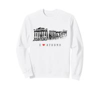 Athènes Acropolis Vintage Skyline Grèce I Love Athens Sweatshirt