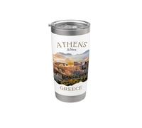 Athènes Grèce Acropole « Athènes » en vacances en langue grecque Gobelet isotherme en acier inoxydable double paroi