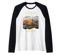 Athènes Grèce Acropole et Parthénon Souvenir de Vacances Manche Raglan