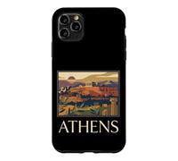 Athènes, Grèce, Acropole, Ville Ancienne, Graphique de Voyage rétro Coque pour iPhone 11 Pro Max