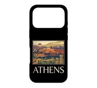 Athènes, Grèce, Acropole, Ville Ancienne, Graphique de Voyage rétro Coque pour iPhone 17 Pro