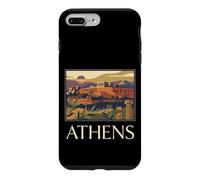 Athènes, Grèce, Acropole, Ville Ancienne, Graphique de Voyage rétro Coque pour iPhone 7 Plus/8 Plus