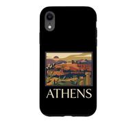 Athènes, Grèce, Acropole, Ville Ancienne, Graphique de Voyage rétro Coque pour iPhone XR