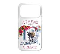 Athènes, Grèce, âne, Souvenir pour Enfants, Langue Grecque, Filles et garçons Coque pour iPhone 17 Pro