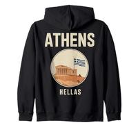 Athènes Grèce City Passionné de Voyage Sweat à Capuche