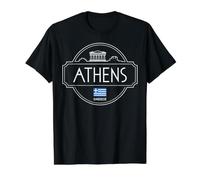 Athènes Grèce City Travel Iconic Landmarks T-Shirt T-Shirt Graphique avec Valeur