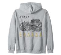 Athènes Grèce en Langue Grecque avec Architecture Grecque Sweat à Capuche