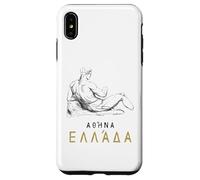 Athènes Grèce en langue grecque avec sculpture grecque antique Coque pour iPhone XS Max
