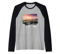 Athènes Grèce EU Acropole Souvenir Grec Enfants Femmes Filles Manche Raglan