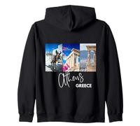 Athènes Grèce Kids Souvenir Ane Acropole Femmes Hommes Sweat à Capuche