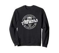 Athènes Grèce Rétro Acropole Vintage Souvenir Sweatshirt
