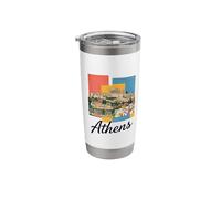 Athènes Grèce - Souvenir de Grèce - Athènes Gobelet isotherme en acier inoxydable double paroi
