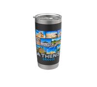 Athènes Grèce - Souvenir de Grèce - Athènes Gobelet isotherme en acier inoxydable double paroi