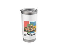 Athènes Grèce - Souvenir de Grèce - Athènes Gobelet isotherme en acier inoxydable double paroi