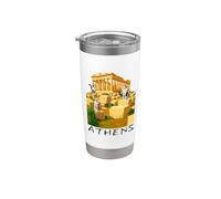 Athènes Grèce - Souvenir de Grèce - Athènes Gobelet isotherme en acier inoxydable double paroi