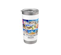 Athènes Grèce - Souvenir de Grèce - Athènes Gobelet isotherme en acier inoxydable double paroi