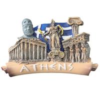 Athènes Grèce Touristique Souvenir 3D Frigo Aimant Maison Cuisine Réfrigérateur Décoration Aimants Keepsake Craft