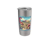 Athènes Grèce Voyage Art Gobelet isotherme en acier inoxydable double paroi