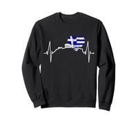 Athènes Skyline Battement de Cœur Grèce Acropole Ancienne Sweatshirt