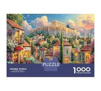 Athènes Village Puzzle 1000 Pièces Educa Jouet Cadeau Unique Décoration Intérieure Jeu Éducatif Challenge Toy Adultes & Enfants des 14 Ans 70x50cm/1000pcs