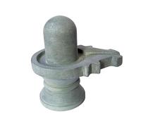 athizay Statue Shiva Linga en pierre fabriquée à Banaras Shiva Linga Idol Statue de couleur grise pour la méditation Puja Room Religieux Dieu Idoles Shiva Lingam (6 x 4 x 6,5 cm), SHIVA6,5