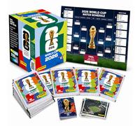 ATHLEJOY Kit de démarrage XXL pour fan Coupe du Monde 2026 - Album original Panini autocollants, 1 plan de jeu et 2 bandeaux éponge de l'Allemagne (50 sachets / 350 autocollants individuels)