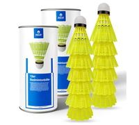 athlejoy Lot de 60 volants de badminton - Entraînement et compétition - Balles de badminton pour une utilisation en extérieur et en salle