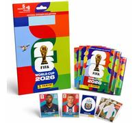 ATHLEJOY XXL Ensemble de démarrage pour fans CM 2026 - Autocollants Panini originaux + 35 autocollants + 6 spéciaux supplémentaires - à collectionner et échanger - Coupe du monde (35 autocollants & 6