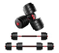 ATHLER Lion 40 Set d'Haltères Réglables de 40 kg, 16 Disques et 2 Barres