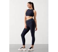 Athleta Athleta Navy Blue Pacesetter Ultra High Waisted 7/8 Stripe Leggings