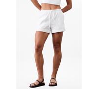 Athleta Athleta White Paradise Mid Rise Easy Shorts White Large (EU 44-46)