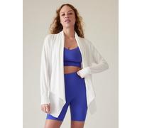 Athleta Athleta White Pranayama Restore Long Wrap Cardigan