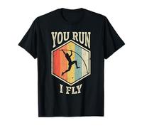 Athlète rétro Vintage You Run I Fly Pole Vault T-Shirt