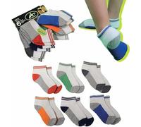Athletech 6 paires de chaussettes de sport low-cut pour enfants 3-5 ans jusqu'à la taille 34 multicolores