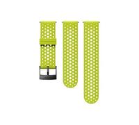 Suunto Bracelet de remplacement Original pour les Montres Suunto Spartan Sport WRH, Suunto 9, Silicone, Longueur : 22,9 cm, Largeur : 24 mm, Vert/Noir, avec Broches de fixation, SS050226000
