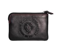 Athletic Club Porte-monnaie en cuir - Produit officiel - Design « Unique in the World », Noir avec détails rouges, Cartera de bolsillo, Sport classique