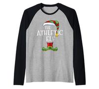 Athletic Elf Family Matching Christmas Group Gift Pajama Manche Raglan