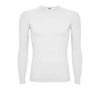 Athletic Sportswear Maillot de Corps Thermique à Manches Longues pour garçons - pour l'école, la Boxe, la Gym, Le Football, la Course à Pied (FR/ES, Âge, 5 Ans, 6 Ans, Taille Normale, Blanc)
